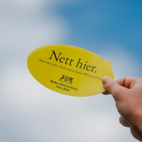 "Nett hier" Sticker von Baden-Württemberg versandkostenfrei