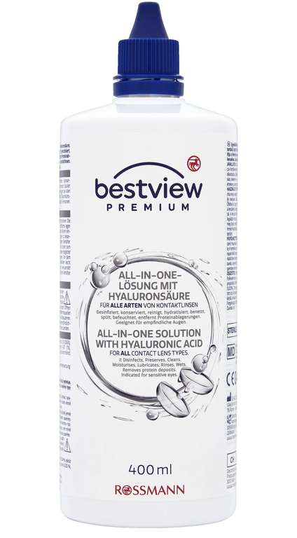 Rossmann Kontaktlinsenflssigkeit Premium All-In-One Hyaluronsure  6,07  bei ROSSMANN - mydealz