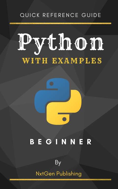 (Kindle) Python with Examples for Beginner - Quick Reference Guide (English Edition) - Amazon