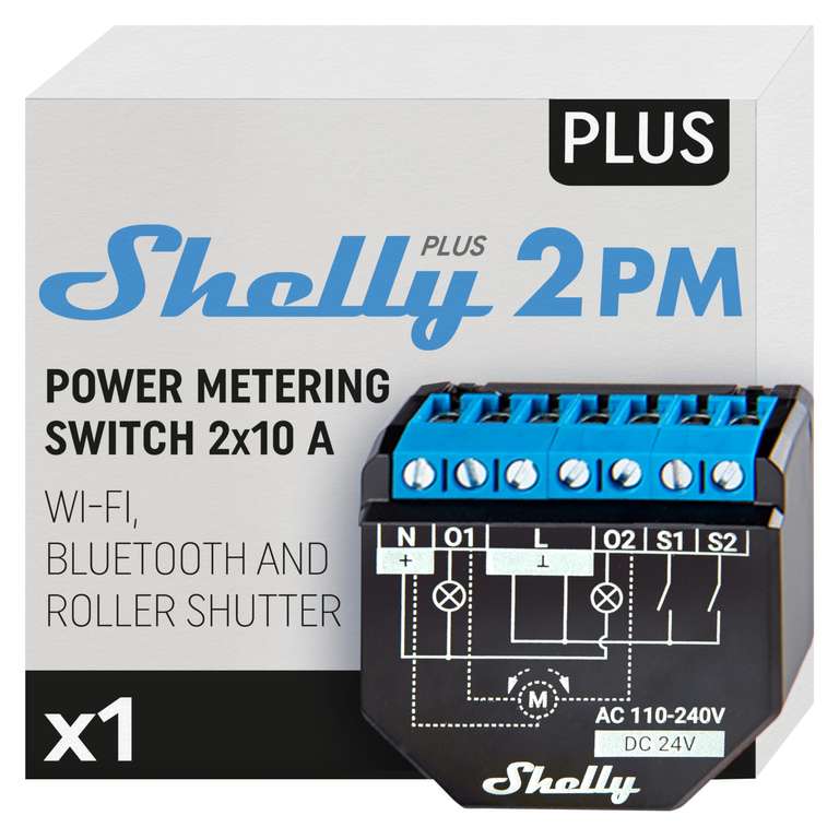 [Amazon] Shelly Plus 2PM / 1PM, Wall Display, Plus Add-On, Plug, Button1 und weitere Oster-Angebote (Sammeldeal)
