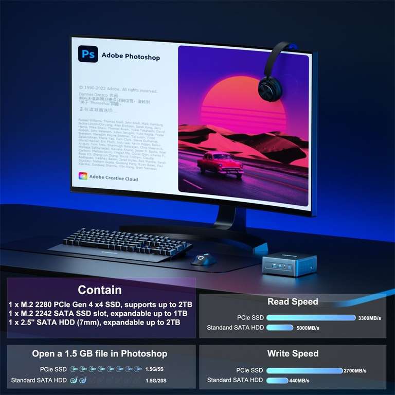 GEEKOM IT13 Mini PC (Intel Core I7-13620H + 32GB RAM + 1 TB SSD) für €509 @ Geekmaxi