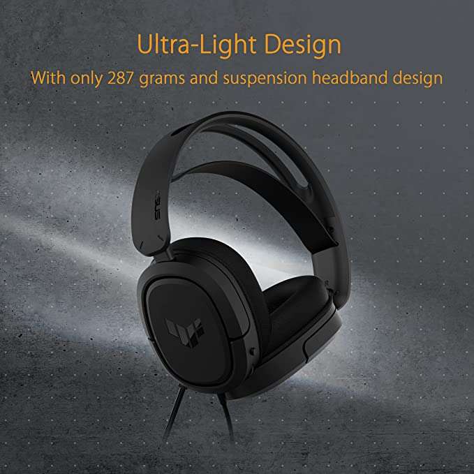 [LOKAL Cyberport] ASUS TUF Gaming H1 Gaming-Headset (kabelgebunden, 7.1-Surround-Sound, leichtes, komfortables Design)