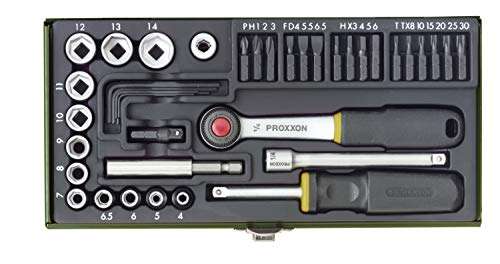 Proxxon Schraubersatz mit 1/4"-Ratsche und Magnethalter, 39-teilig für 29,95€ (Prime)