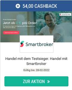 [Smartbroker] 54€ Cashback für die Eröffnung des kostenlosen Depots für Neukunden über ShopBuddies | alternativ 30€/30€ über KwK