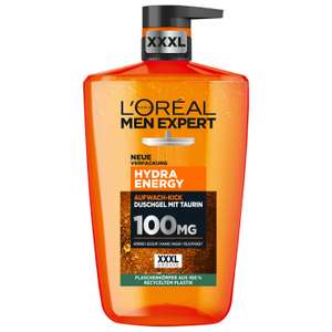 L'Oréal Men Expert XXXL Duschgel und Shampoo für Männer, 3in1, Hydra Energy, 1000 ml [PRIME/Sparabo]