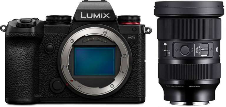 Panasonic Lumix S5 Systemkamera + Sigma 24-70mm F2.8 DG DN Art Objektiv für L-Mount