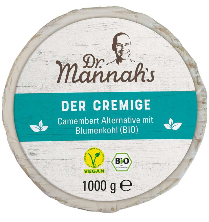 Dr. Mannah's "Der Cremige" 1 kg 20% Rabatt (veganer Camembert)
