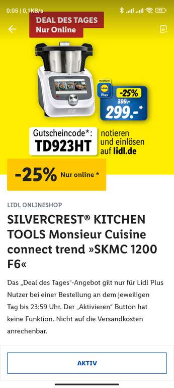 SILVERCREST KITCHEN TOOLS Monsieur Cuisine connect trend SKMC 1200 F6 (Lidl Plus)