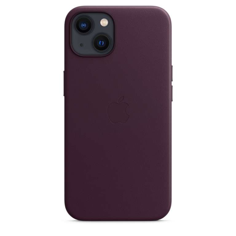 Apple Leder Case mit MagSafe für das iPhone 13 in Dark Cherry (MM143ZM/A) oder Wisteria (MM163ZM/A)