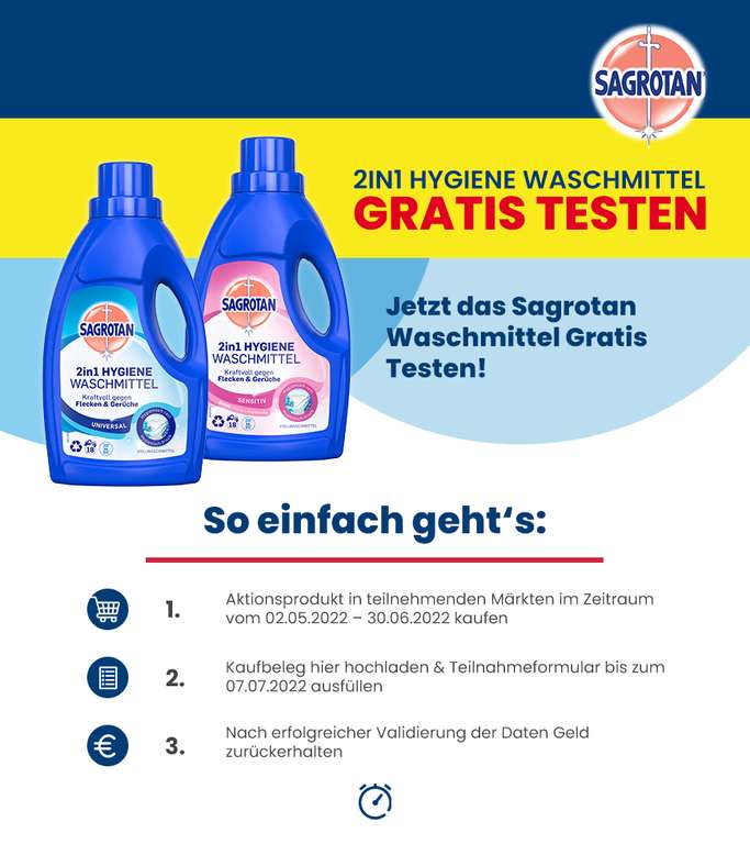 Sagrotan 2in1 Hygiene Waschmittel Gratis Testen [GzG]