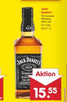 [NETTO] Jack Daniel's Whiskey 0,7l [lokal?] [mit Coupon]