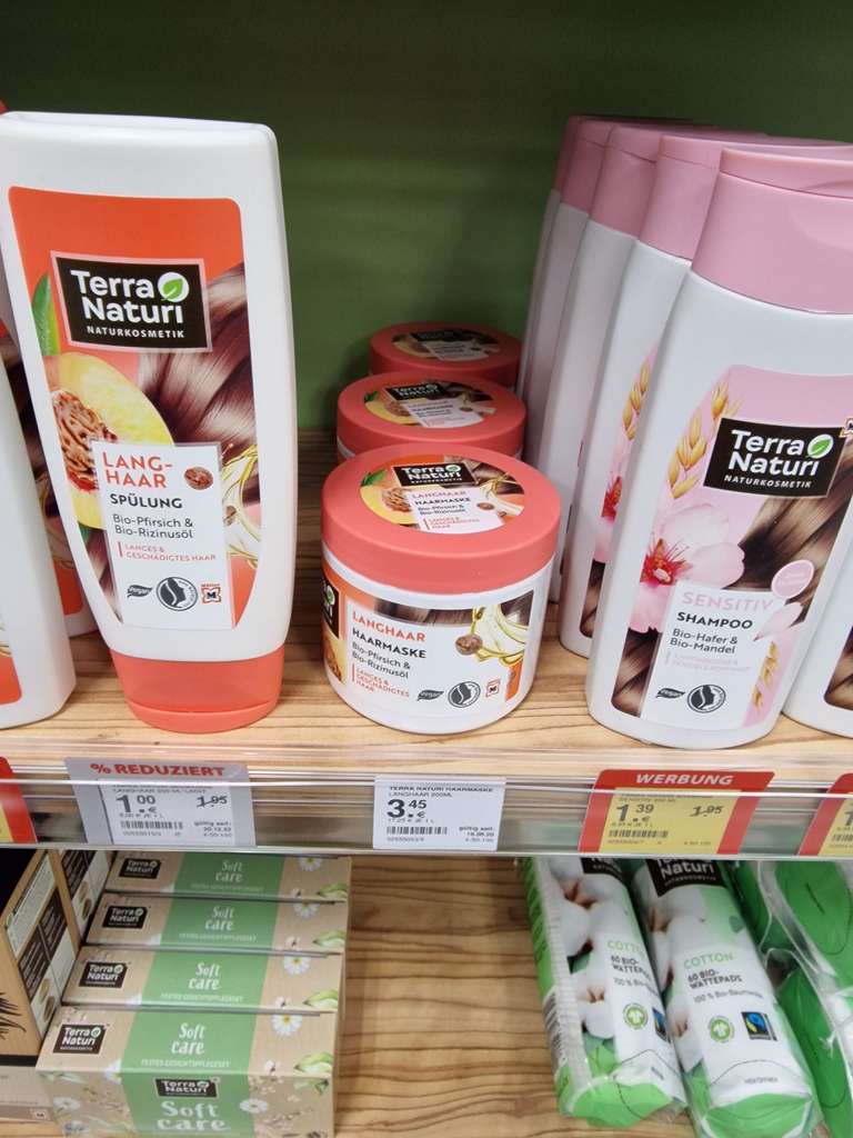 Müller: Gratis Terra Naturi Langhaar Haarmaske beim Kauf eines Terra Naturi Shampoos über Müller App
