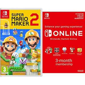 Super Mario Maker 2 (Switch) + 3 Monate Nintendo Switch Online für 38,27€ (Amazon UK)