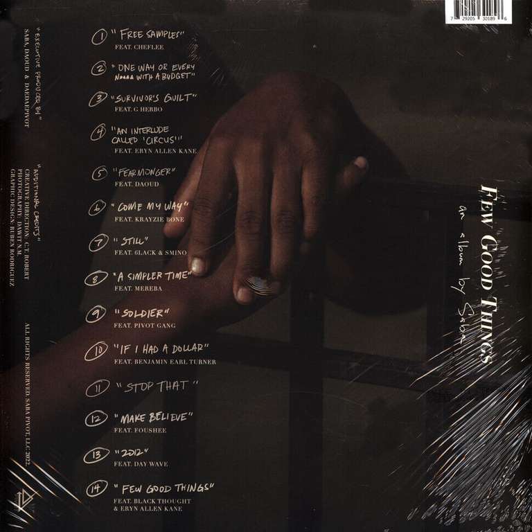 Saba 'Few Good Things' HHV Exclusive Clear Vinyl Edition (2LP) | limitierte Auflage