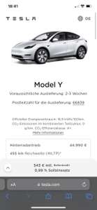 Tesla Model Y - LR - AWD & Performance für 0,00%