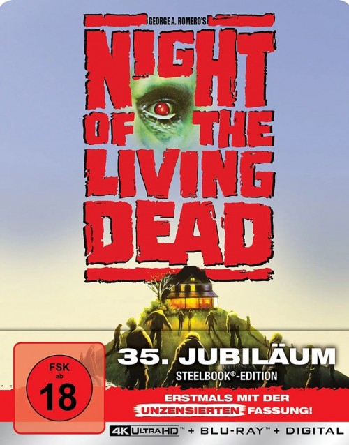 Night of the Living Dead - 4K Ultra HD Blu-ray + Blu-ray / 35th Anniversary / Limited Steelbook (4K Ultra HD)