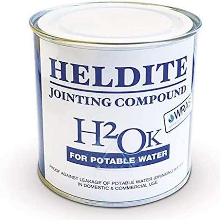 [Amazon] Heldite HDH2OK250 H2OK Verbindungsmasse für Wasserleitungen, 250 ml, farblos, 250