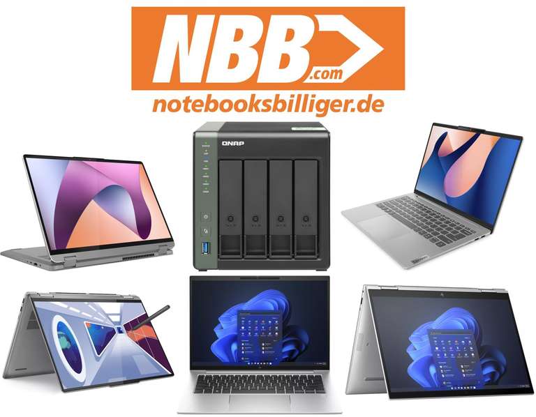 NBB-Wochenangebote [07/24]: QNAP TS-431KX-2G | Lenovo IdeaPad Flex 5 16 | Slim 5 14 | Yoga 7 16 | HP EliteBook 845 G10 | Elite x360 1040 G10