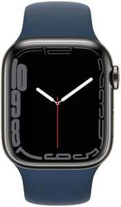 Apple Watch Series 7 (LTE, 41mm) Edelstahlgehäuse Graphit und Silver
