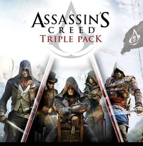 (PS4) Assassin's Creed Triple Pack: Black Flag, Unity, Syndicate