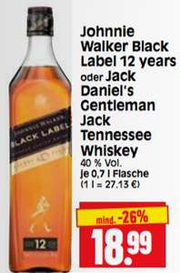 Johnnie Walker Black Label 12 Years, 07L, 40% EDEKA Herkules (lokal?)