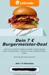 178° - Verschenke mehrere 7 Euro Lieferando Gutscheine für BURGERMEISTER, 15 Euro MBW bis 18.09.2026 gültig