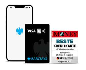 [Barclays+Check24] 15€ Exklusivbonus für gratis Barclays VISA Kreditkarte, weltweit kostenlos bezahlen+abheben, Apple-/Google-Pay, Neukunden