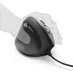Hama Linkshänder-Maus mit Kabel ergonomisch EMC-500L (Maus links, Wired Mouse vertikal, 6-Tasten Maus kabelgebunden) für 12,99€ (Prime)