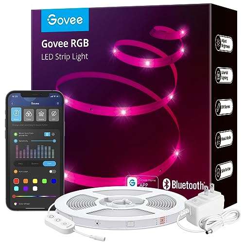 Govee LED Strip 40m, Bluetooth RGB Strip mit App-Steuerung (Prime