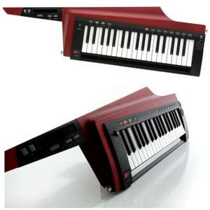 KORG RK-100S2, Keytar Synthesizer mit 37 Tasten, Batteriebetrieb möglich, Farbe Rot für 670,27€ [Muziker]