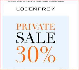 Lodenfrey -30% auf viele Designer Marken (Polo Ralph Lauren, Palm Angels, Santoni uvm.)