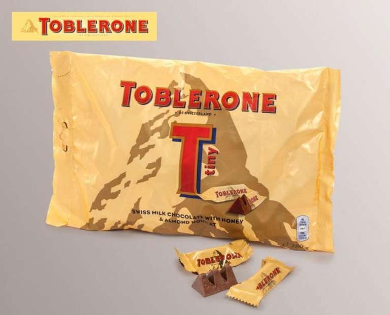 Action: 200g Toblerone (kg=8,45€)Minis Milchschokolade ab 16. März