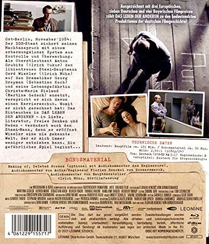 [Amazon Prime] Das Leben der Anderen (2006) - Bluray - IMDB 8,4 - Ulrich Mühe