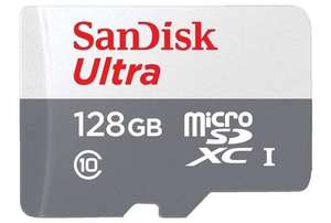 [Saturn Card] SanDisk Ultra R100 microSDXC 128GB, UHS-I, Class 10 inkl. Adapter für 8,99€ / ohne Card 9,99€