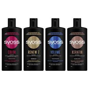 Syoss Shampoo Keratin, Color, Renew 7 oder Volume (440 ml) (Prime Spar-Abo)