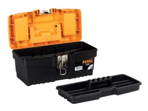 Perel OM13M Werkzeugkoffer mit Metallverschluss 32x15,5x13,9cm (Prime/Packstation)