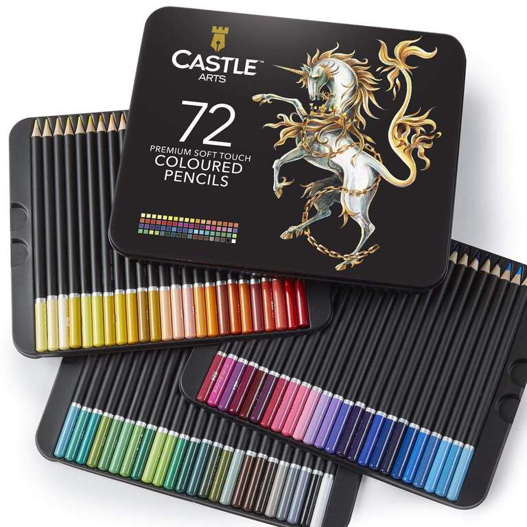 Castle Art Stifte Aquarell Buntstifte und Ölbuntstife, sowie anderer Künstlerbedarf bis zu -69%