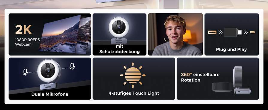 1080P HD webcam met ringlicht bedrukken? - Voordelig & snel bestellen 1080P HD webcam met ringlicht bedrukken? - Voordelig & snel bestellen