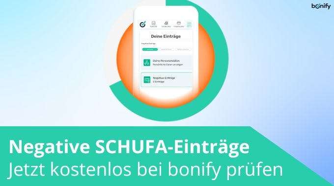 [bonify] Negative SCHUFA-Einträge kostenlos bei bonify sehen