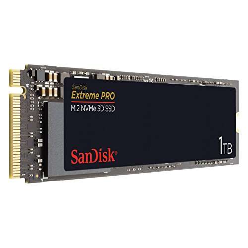 SanDisk Extreme PRO M.2 NVMe 3D SSD 1 TB interne SSD ( 3D-NAND-Technologie, 3.400 MB/s Lesegeschwindigkeiten, 500.000 IOPS) [Ama/NBB Abh)