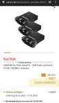 SANDISK 3er Pack Ultra Fit - USB-Flash-Laufwerk, USB-Stick, 32 GB, 130 MB/s, Schwarz