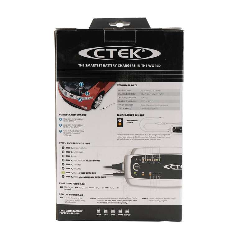 CTEK MXS 10 CIC EU Auto-Batterie-Ladegerät 12V 10A