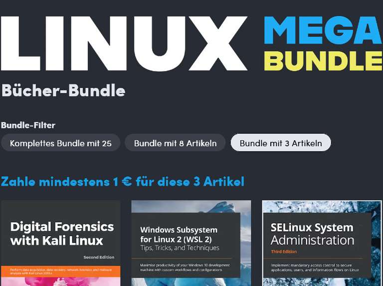 [humble bundle] Linux Mega Book Bundle (Packt eBooks, engl.) | ab 1€ | PDF & .ePUB | DRM FREE