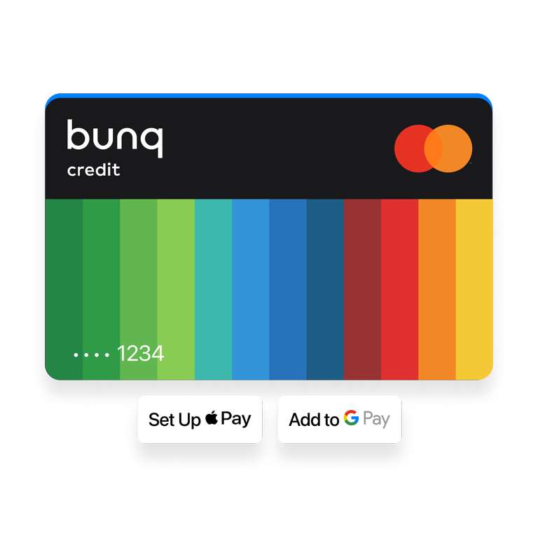 Kostenlose Kreditkarte (Mastercard) bei bunq ohne Bonitätsprüfung