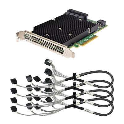 [refurbished] LSI SAS 9300-16i HBA-Controller inkl. Kabel (16 Ports)