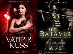 [amazon / kindle, thalia, div. book stores] "Vampir Kuss: Vampir Liebesroman" & "Die Bataver" (eBooks, Freebies)