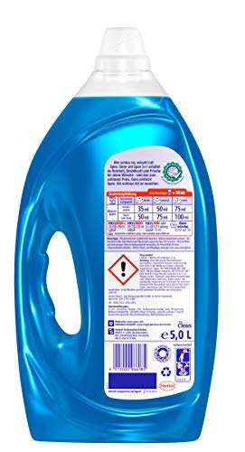 Spee Aktiv Gel Universal 3 + 1, 100 Waschladungen, Flüssigwaschmittel mit 3 + 1 Formel, 10% Coupon und Spar-Abo Rabatt (Prime)