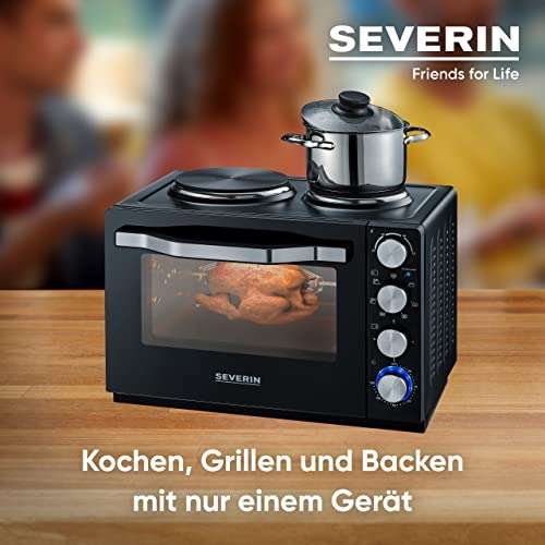 Amazon - SEVERIN TP 2074 Back- und Toastofen mit Kochplatten für 66,92 Euro