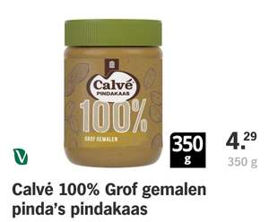 [GRENZGÄNGER NIEDERLANDE, ALLE Albert Heijn-Supermärkte] Calve 100 % Erdnussbutter 350 Gramm gratis mit Bonuskarte (Beschreibung)