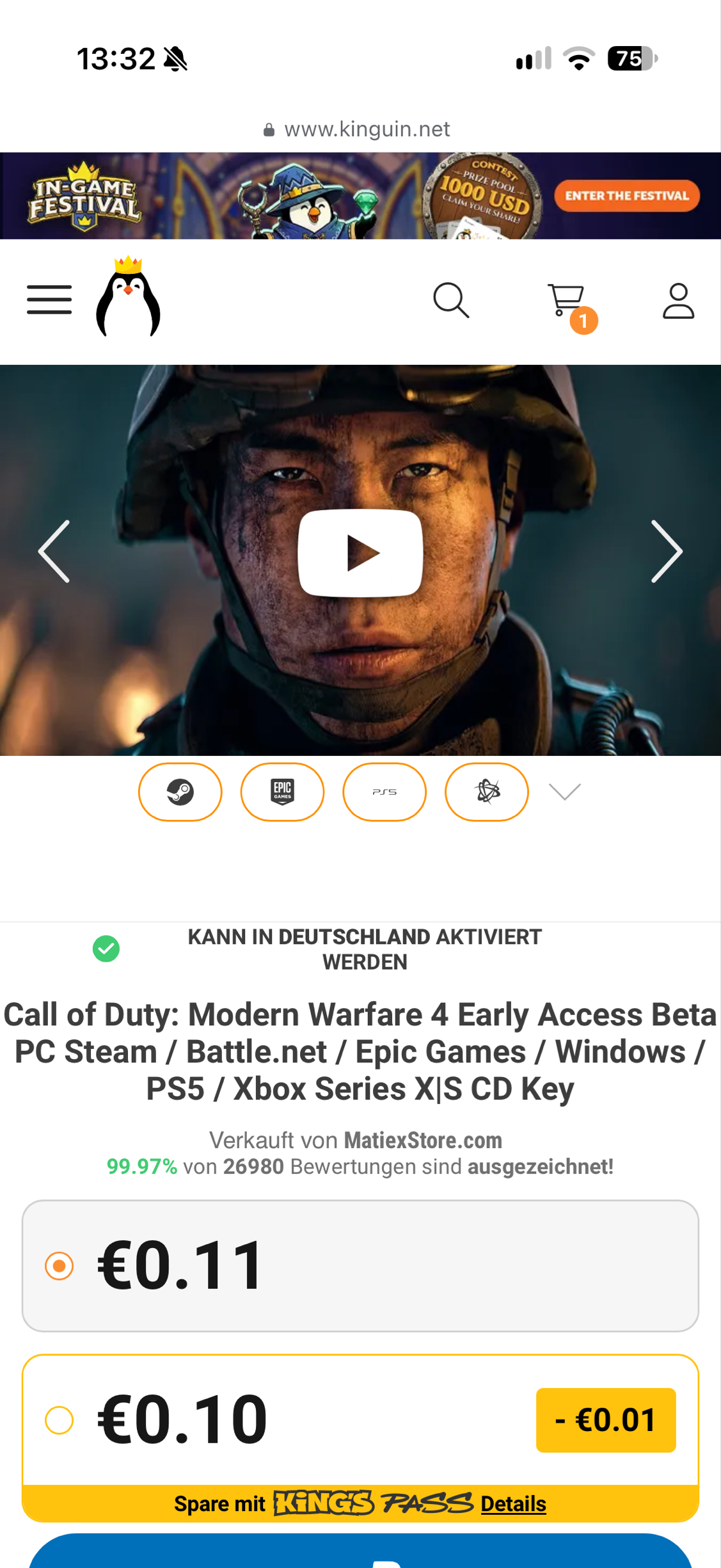 Call of duty modern warfaer 4 beta code